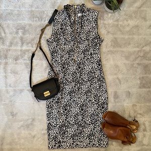 Clavin Klein Animal Print Sheath Dress